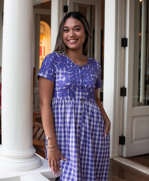 Palaka Kuiki Aulani Midi Dress Kula Lavender – Hae Hawaii