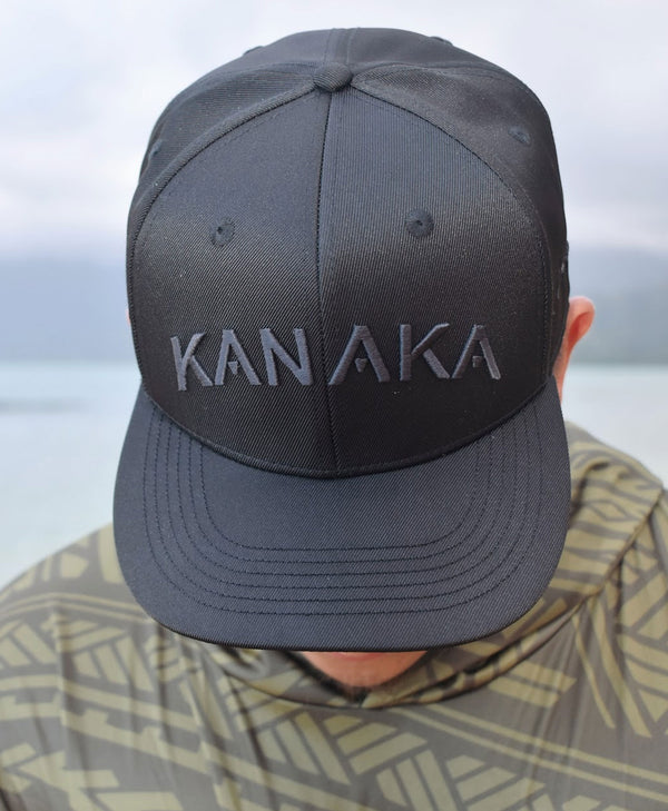 Kanaka Arch 3D Puff Snapback Black on Black