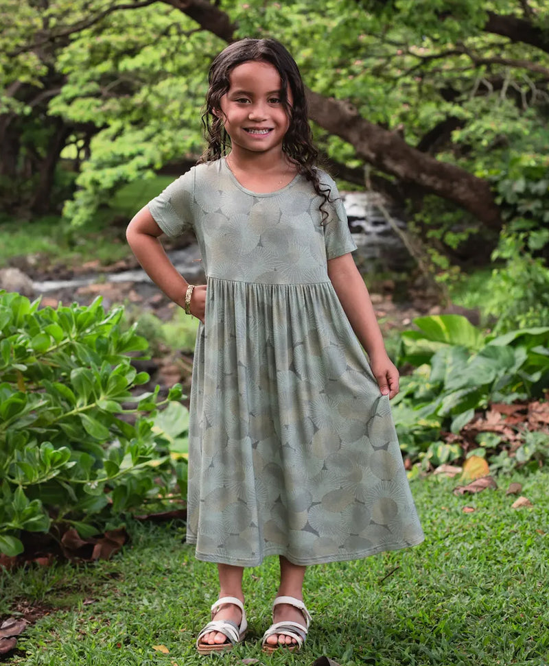 Opihi Keiki Babydoll Dress Limu Green – Hae Hawaii