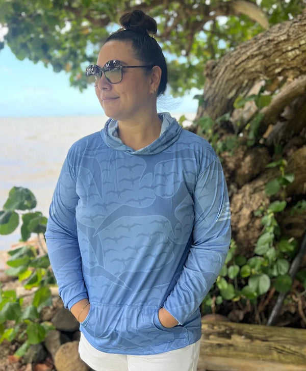 Na Iwa Hooded Longsleeve Drifit Blue