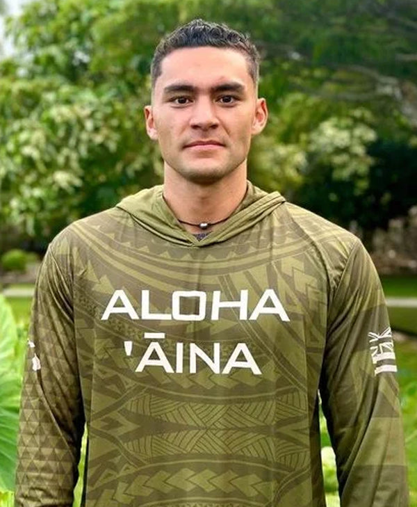 Aloha Aina Sublimated Hooded Long Sleeve Drifit