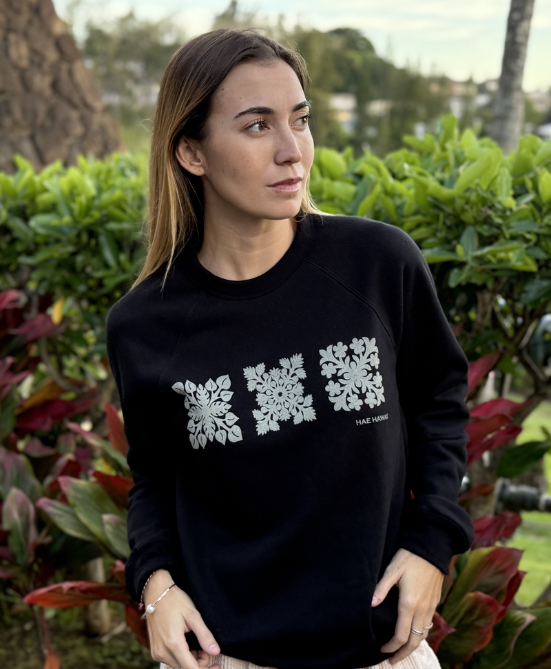 Kapa Kuiki Crewneck Sweater Black