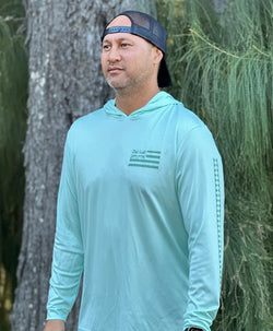 'Iwa Birds Hooded Longsleeve Drifit Mint
