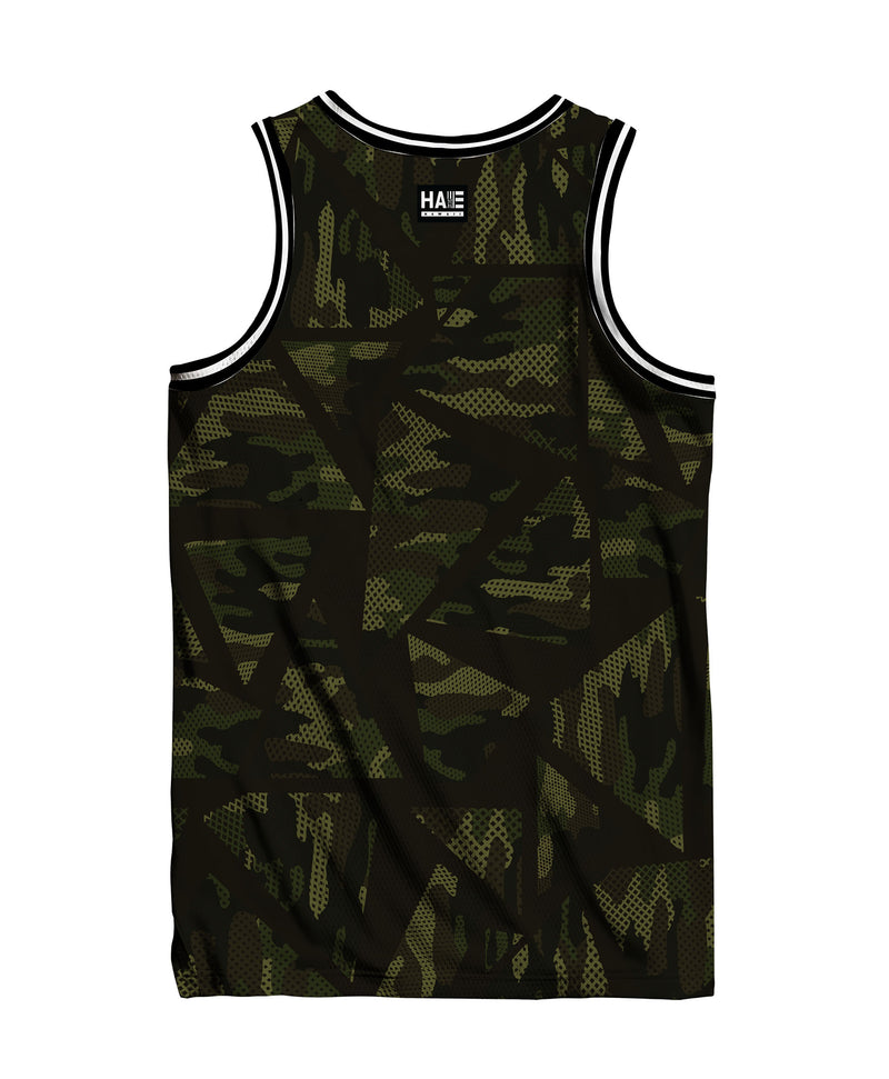 Kanaka Men's Jersey Tank Green Camo