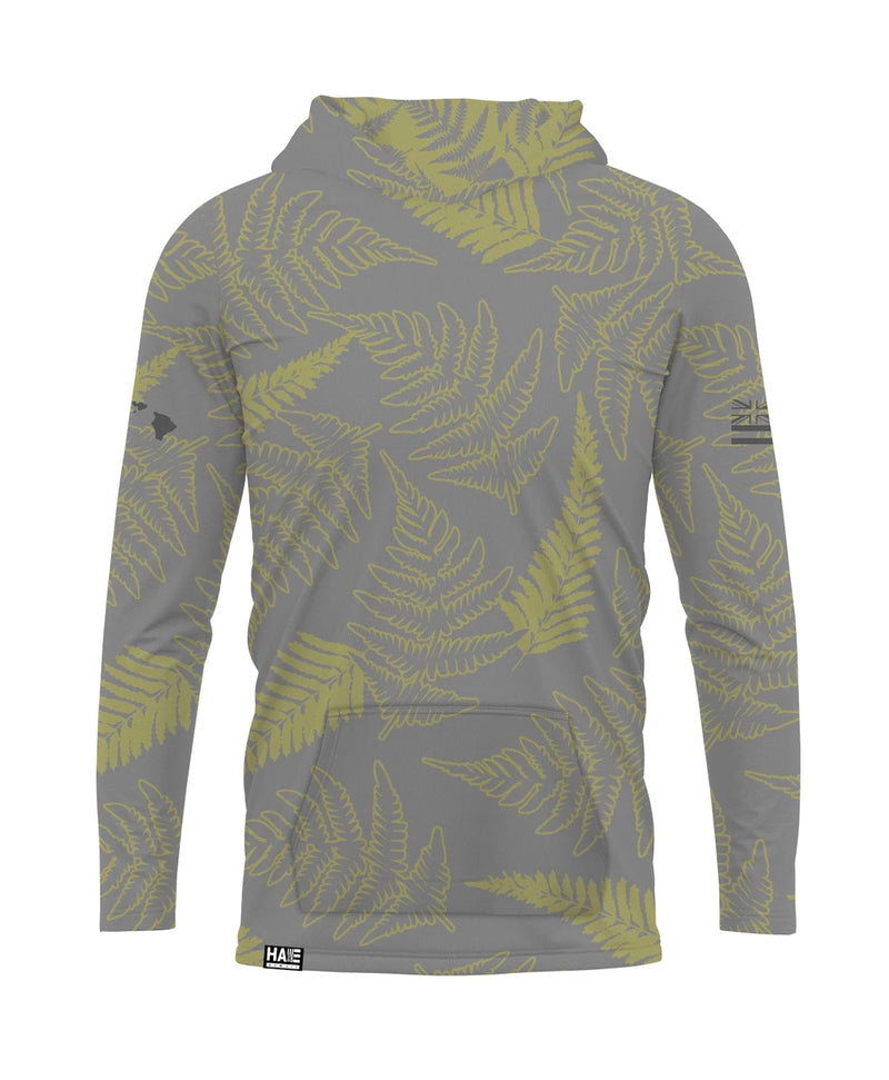 Palapalai Youth Hooded Long Sleeve Drifit Gray Olive