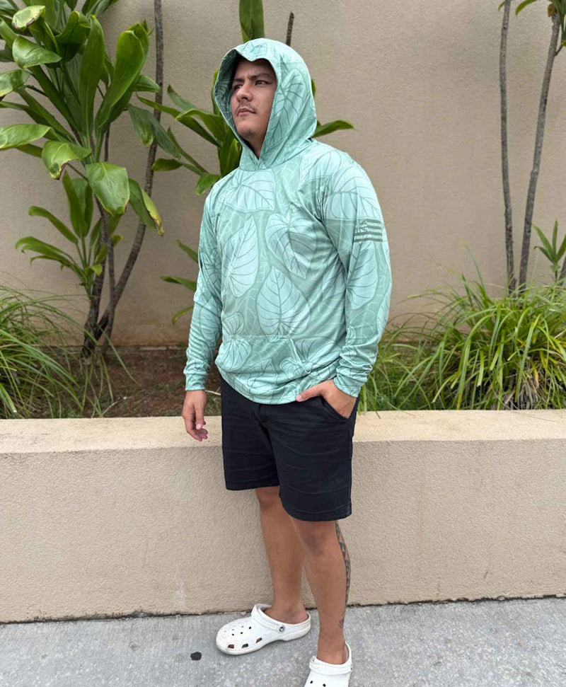 Kalo Patch Green Hooded Longsleeve Drifit