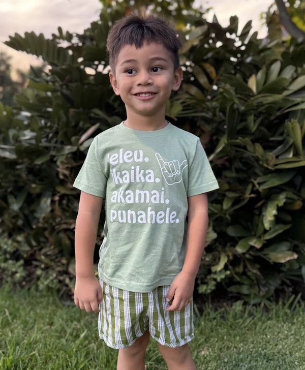 Punahele Keiki Tee Green