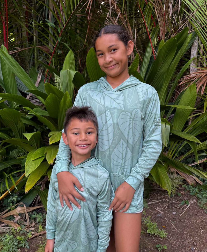 Kalo Patch Green Youth Hooded Longsleeve Drifit