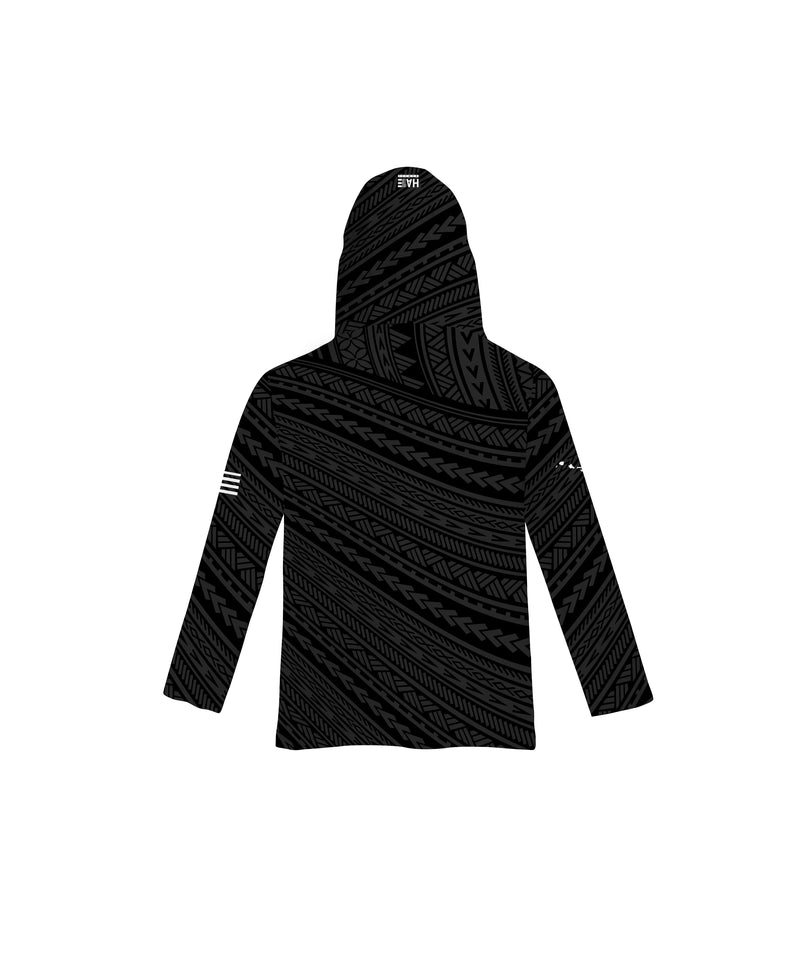 Kakau Black Toddler Hooded Long Sleeve Drifit