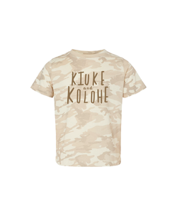 Kiuke and Kolohe Keiki Tee Natural Camo