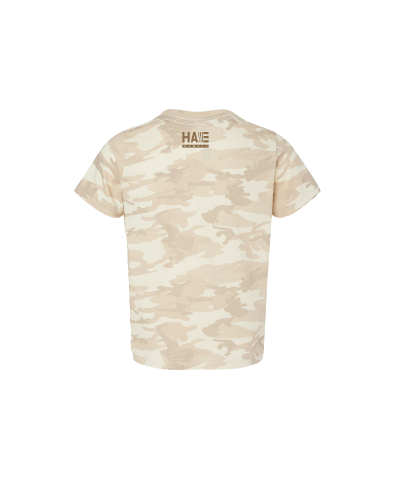 Kiuke and Kolohe Keiki Tee Natural Camo