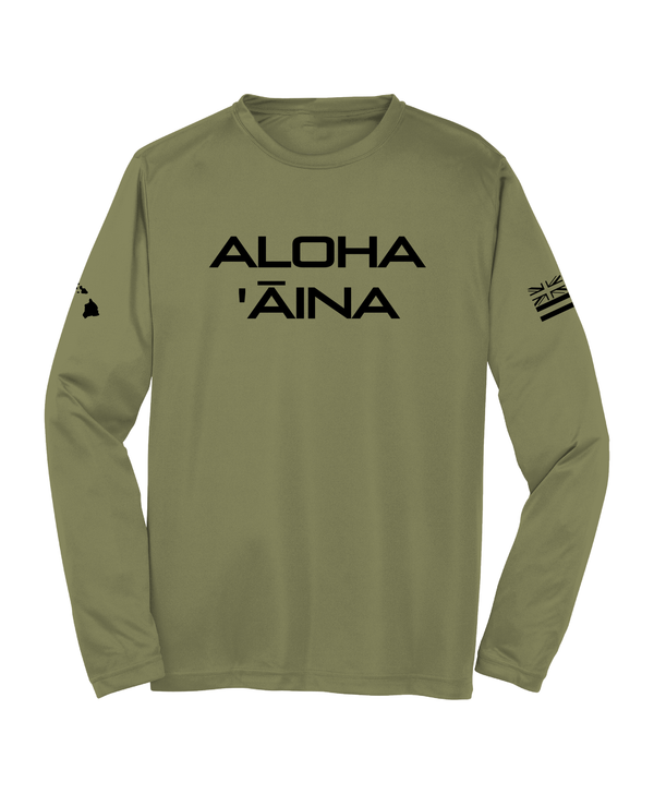 Aloha 'Āina Longsleeve Drifit Olive