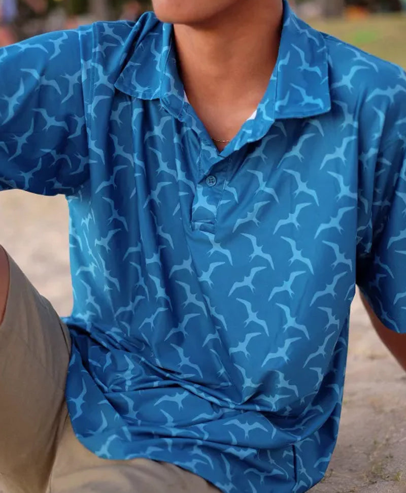 Iwa Bird Anywhere Polo Sky Blue