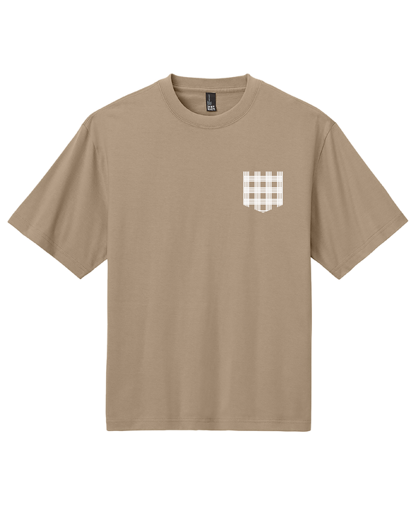 Palaka Pocket Drop Shoulder T-Shirt Tan