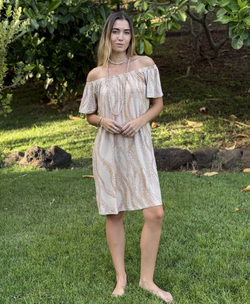 Wahine Off the Shoulder Dress Kahelelani