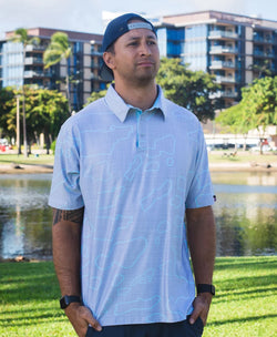 Namoku Anywhere Polo Concrete Gray Mesh