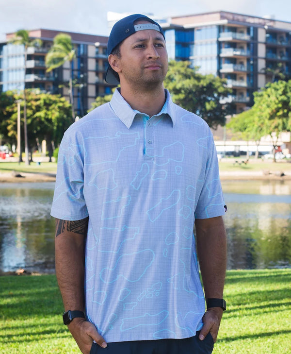 Namoku Anywhere Polo Concrete Gray Mesh