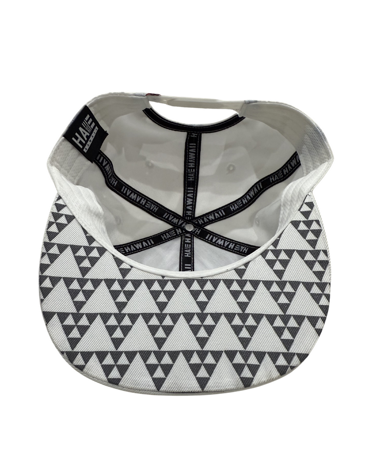 Hae Hawaii 3D Puff Snapback Gray on White