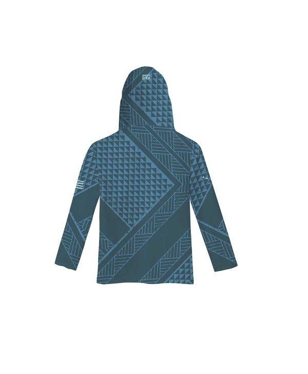 Ulana Toddler Hooded Long Sleeve Drifit Pacific Blue
