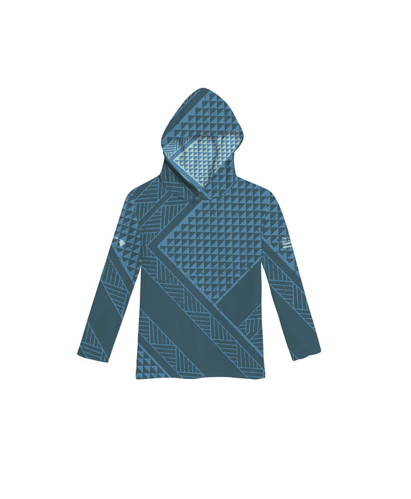 Ulana Toddler Hooded Long Sleeve Drifit Pacific Blue
