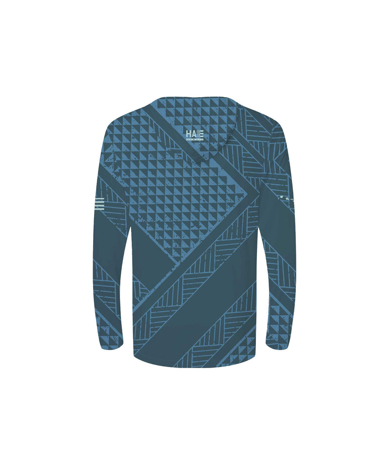 Ulana Youth Hooded Long Sleeve Drifit Pacific Blue