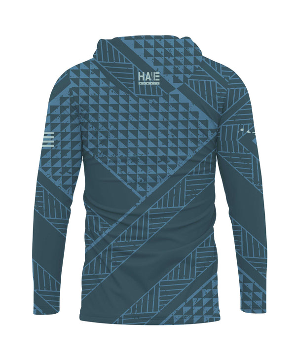 Ulana Hooded Long Sleeve Drifit Pacific Blue