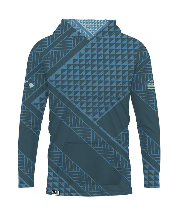 Ulana Hooded Long Sleeve Drifit Pacific Blue