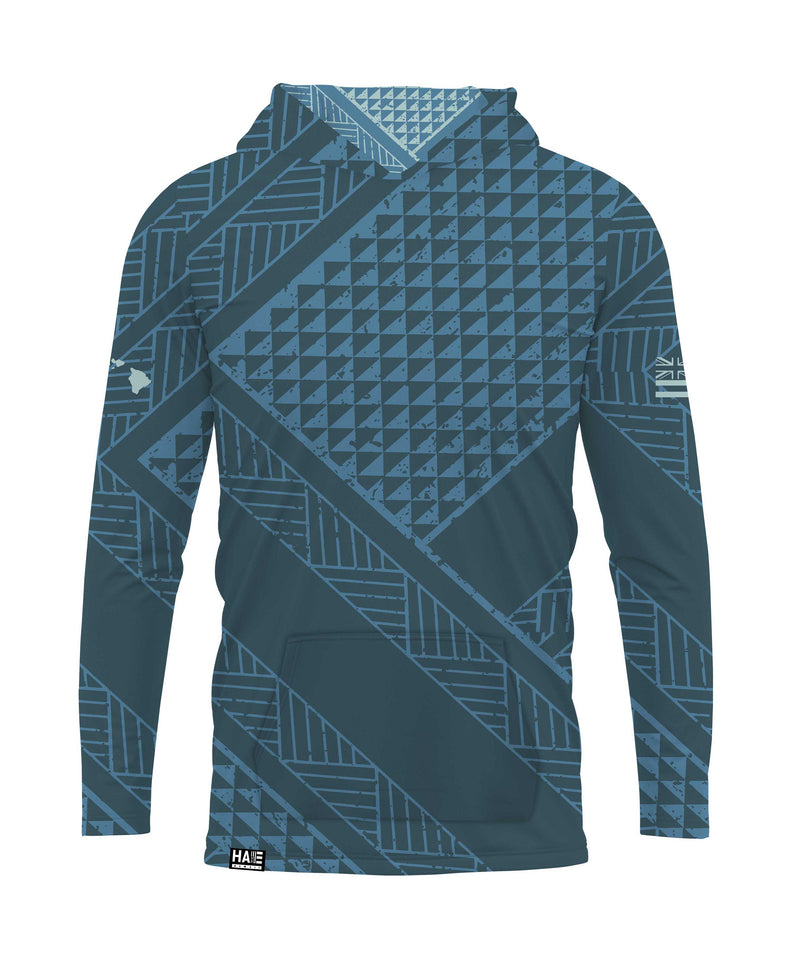 Ulana Hooded Long Sleeve Drifit Pacific Blue
