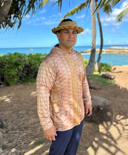 Hae Hawaii Hooded Long Sleeve Drifit Sand