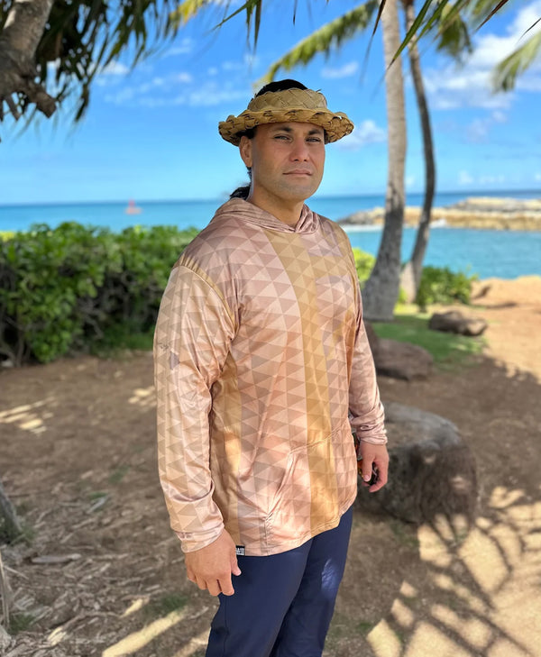 Hae Hawaii Hooded Long Sleeve Drifit Sand