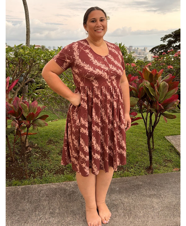 Adult 'Awapuhi Melemele Luana Dress - Kī Green