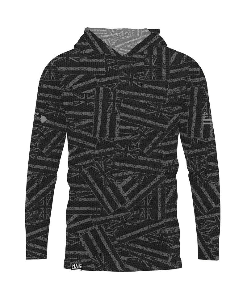 Ku'u Hae Hooded Long Sleeve Drifit Black