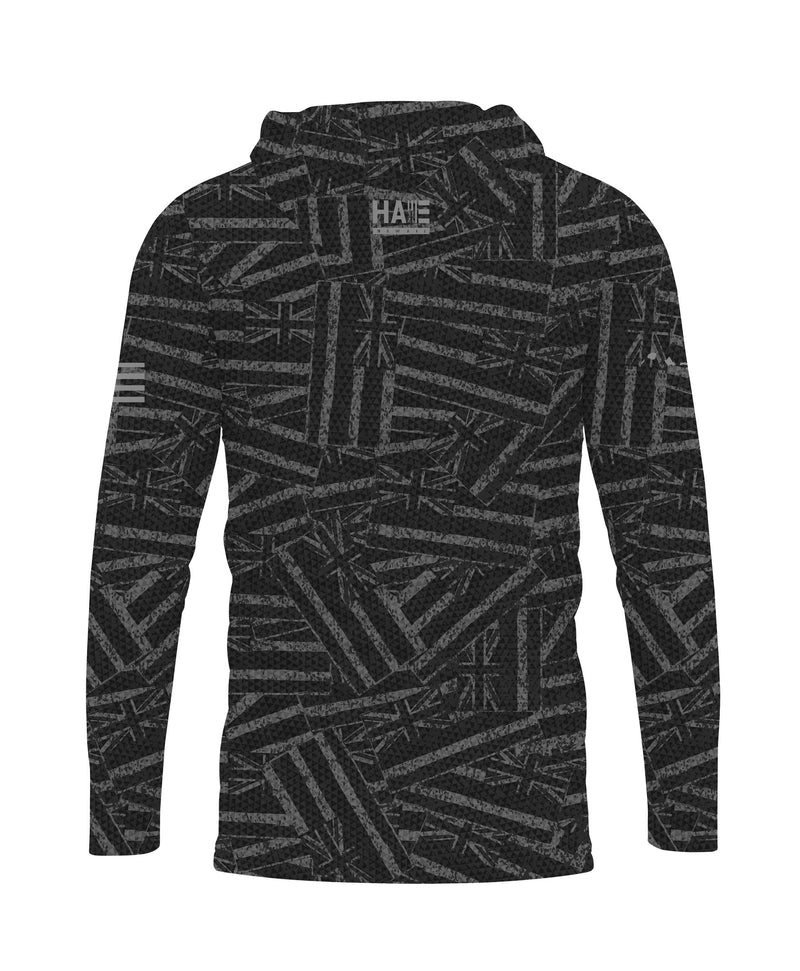 Ku'u Hae Hooded Long Sleeve Drifit Black