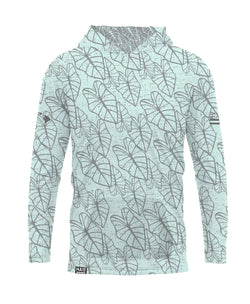 Oha Kalo Youth Hooded Long Sleeve Drifit Seafoam Gray