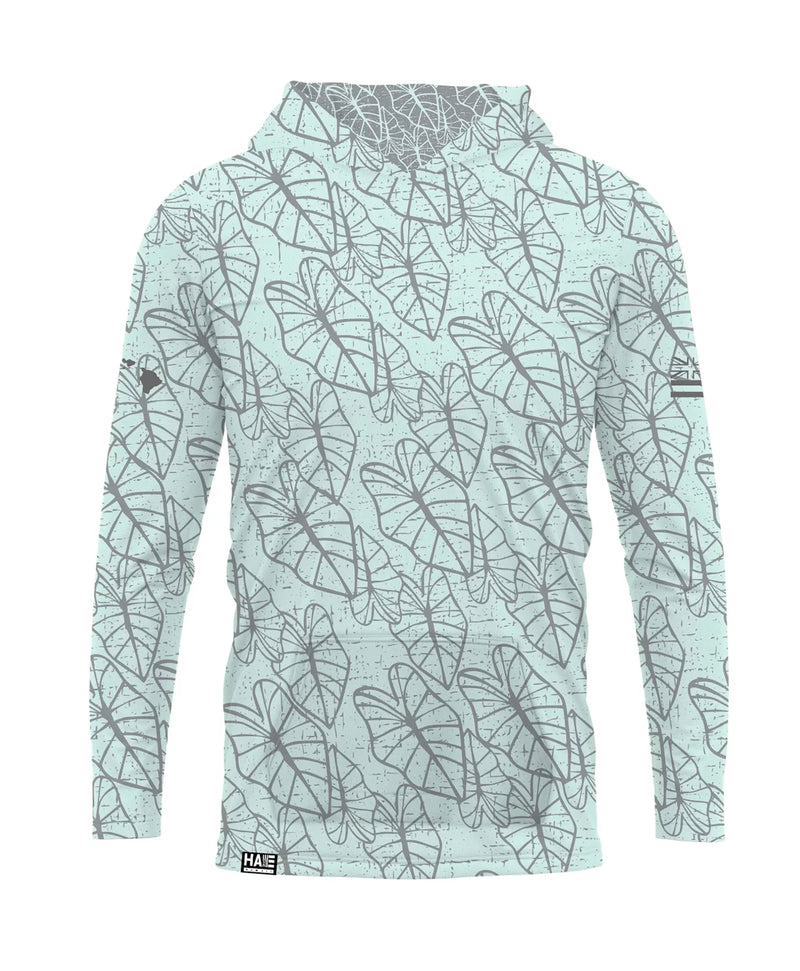 Oha Kalo Youth Hooded Long Sleeve Drifit Seafoam Gray