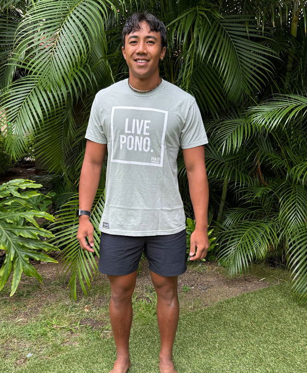 Live Pono Beige Sage Bay T-Shirt