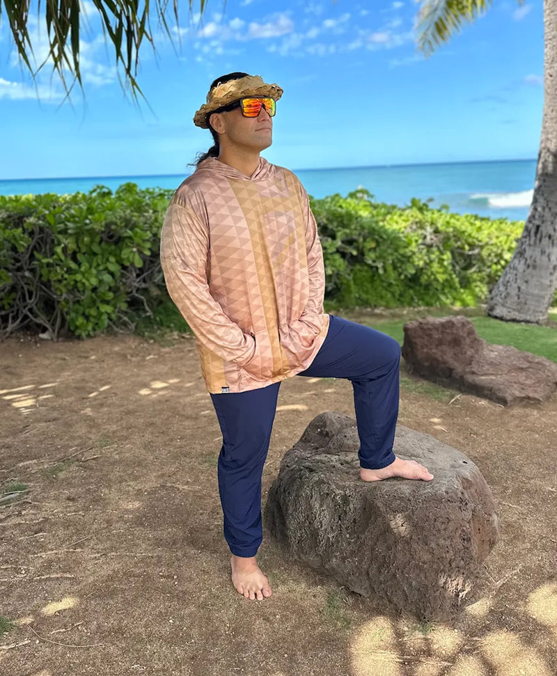 Hae Hawaii Hooded Long Sleeve Drifit Sand