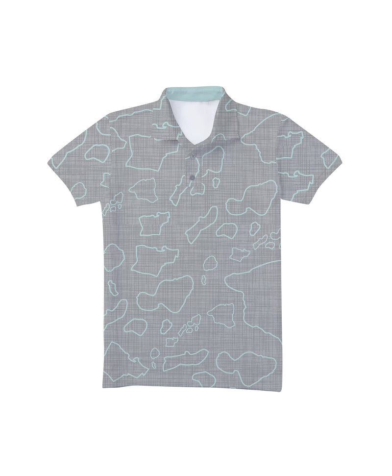 Namoku Anywhere Polo Concrete Gray Mesh Youth