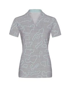 Namoku Wahine Anywhere Polo Concrete Gray Mesh