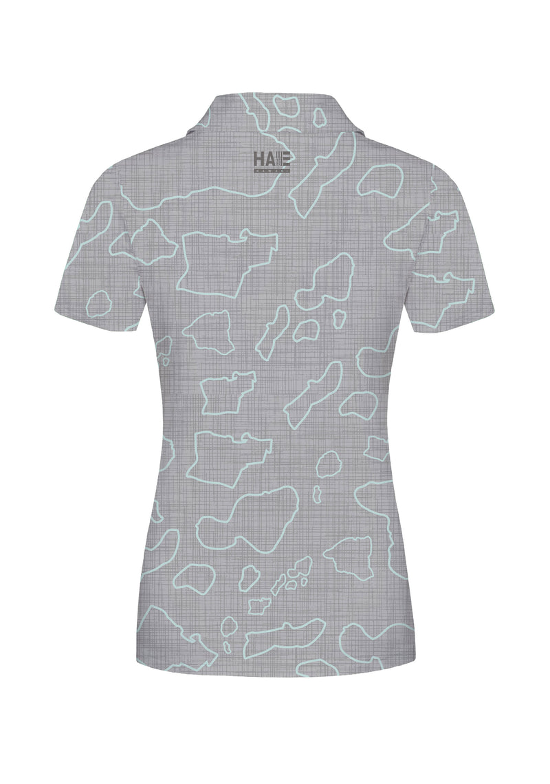 Namoku Wahine Anywhere Polo Concrete Gray Mesh