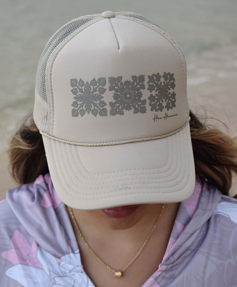 Kapa Kuiki Trucker Hat Khaki