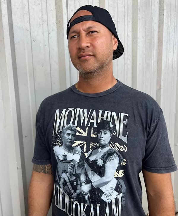 Lili'uokalani Vintage Wash T-Shirt Black