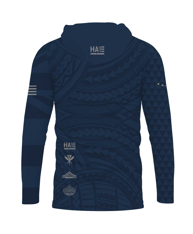 All out Long sleeve XLサイズ Aloha Aina Navy Blue Hooded Long Sleeve Drifit – Hae Hawaii