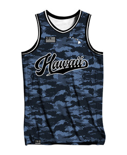 Hawai'i Men's Jersey Tank Gray Camo