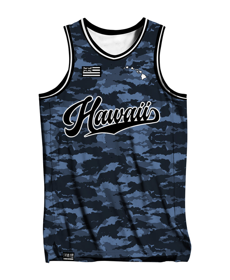 Hawai'i Men's Jersey Tank Gray Camo