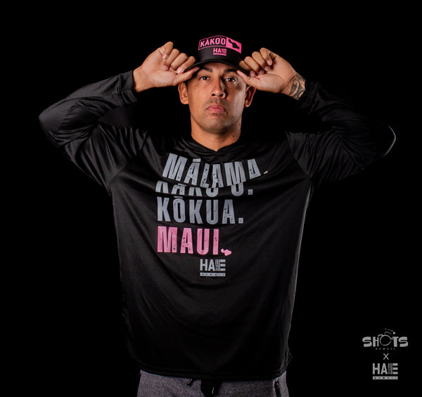 Kāko'o Maui Black Trucker Hat