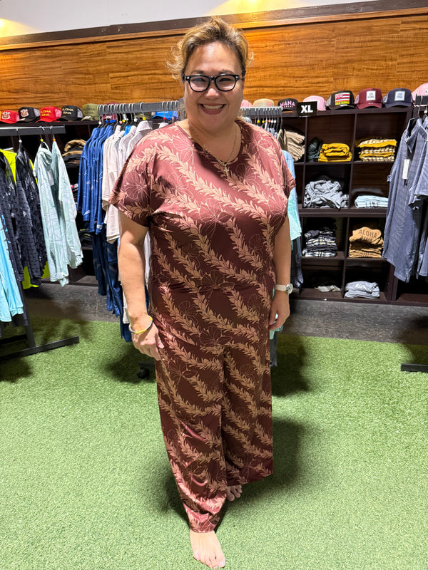 Mele 'Awapuhi Blouse - Kī Green