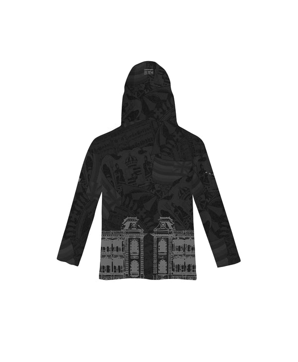 'Iolani Palace Collab Toddler Hooded Longsleeve Drifit