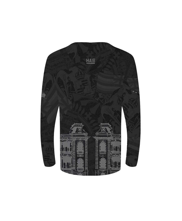 'Iolani Palace Collab Youth Hooded Longsleeve Drifit