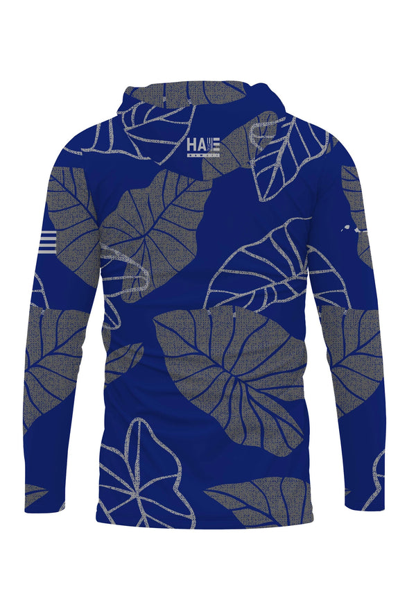 Kalo Youth Hooded Longsleeve Drifit Deep Blue Gray